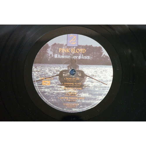 569 - Vinyl - 8 Pink Floyd LPs to include Dark Side Of The Moon (A3/B3 matrices) Vg+, Momentary Lapse Of R... 