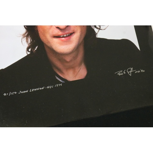 1111 - Memorabilia - John Lennon & Bob Gruen Walls And Bridges limited edition prints.  Set of four 11