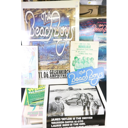 1104 - Memorabilia - Large collection of Beach Boys / Brian Wilson concert and promo posters spanning the 1... 