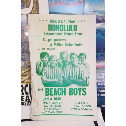 1104 - Memorabilia - Large collection of Beach Boys / Brian Wilson concert and promo posters spanning the 1... 