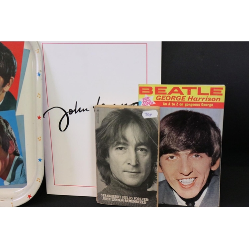 1109 - Memorabilia - Collection of Beatles items to include original Worcester Ware serving tray, Ulster Li... 