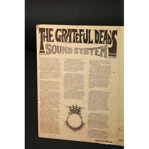 1083A - Memorabilia - The Grateful Dead sound system wall chart, taken from ZigZag Magazine and pasted to bo... 