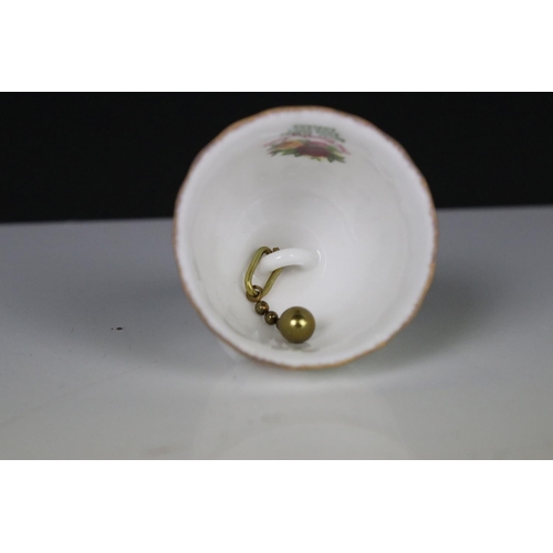 26 - Royal Albert ' Old Country Roses ' including Wall Clock, Lidded Jar, Vase, small Bell and four Pin D... 