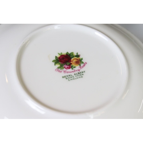 26 - Royal Albert ' Old Country Roses ' including Wall Clock, Lidded Jar, Vase, small Bell and four Pin D... 