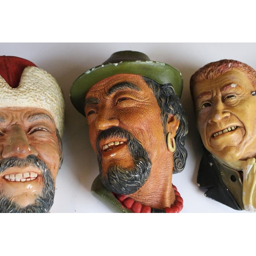 27 - Approximately Twenty Nine mainly ' Bossons ' Chalkware Face Masks