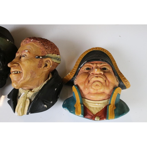 27 - Approximately Twenty Nine mainly ' Bossons ' Chalkware Face Masks