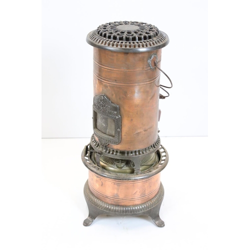 19th century Copper and Cast Iron Kerosene Oil ' Barler Ideal