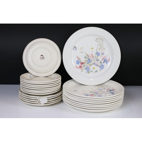 59 - Poole Pottery ' Springtime ' ware comprising 5 Tea Cups, 9 saucers, 5 tea plates, 9 breakfast plates... 