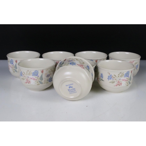 59 - Poole Pottery ' Springtime ' ware comprising 5 Tea Cups, 9 saucers, 5 tea plates, 9 breakfast plates... 
