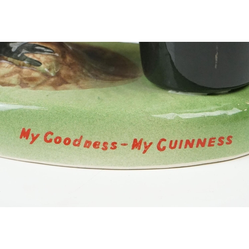 13 - Advertising - Carlton ware Guinness Toucan Ceramic Table Lamp, motto reads ' My Goodness - My Guinne... 