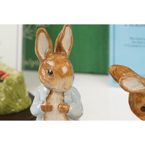 21 - Three ' The World of Beatrix Potter ' Figures including Beswick ware Beatrix Potter 1999 Annual Coll... 