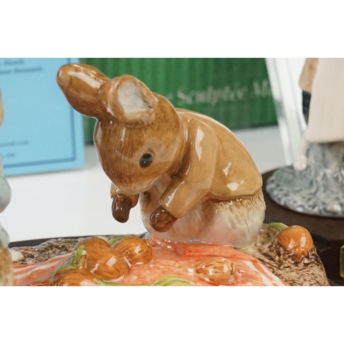 21 - Three ' The World of Beatrix Potter ' Figures including Beswick ware Beatrix Potter 1999 Annual Coll... 