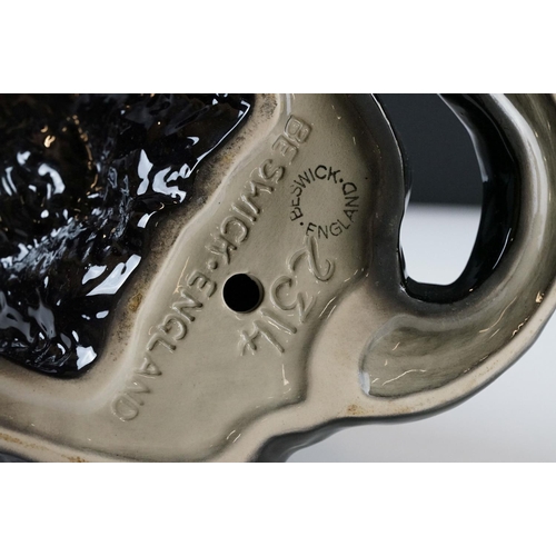 44 - Beswick Fireside Seated Black Labrador, model no. 2314, 34cm high