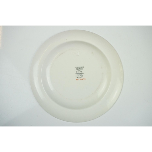 29 - Early 20th century Royal Worcester Cabinet Plate with a hand painted scene of ruins within a blue an... 