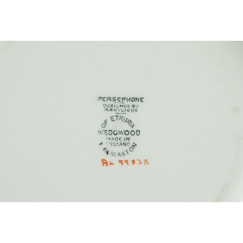 29 - Early 20th century Royal Worcester Cabinet Plate with a hand painted scene of ruins within a blue an... 