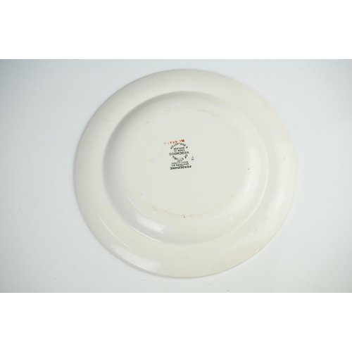 29 - Early 20th century Royal Worcester Cabinet Plate with a hand painted scene of ruins within a blue an... 