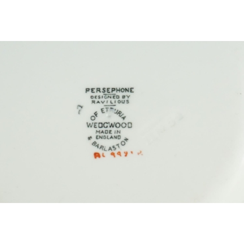 29 - Early 20th century Royal Worcester Cabinet Plate with a hand painted scene of ruins within a blue an... 