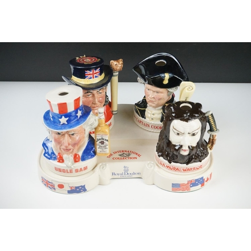 30 - Three Royal Doulton International Collection Medium Character Jugs including Samurai Warrior, Captai... 