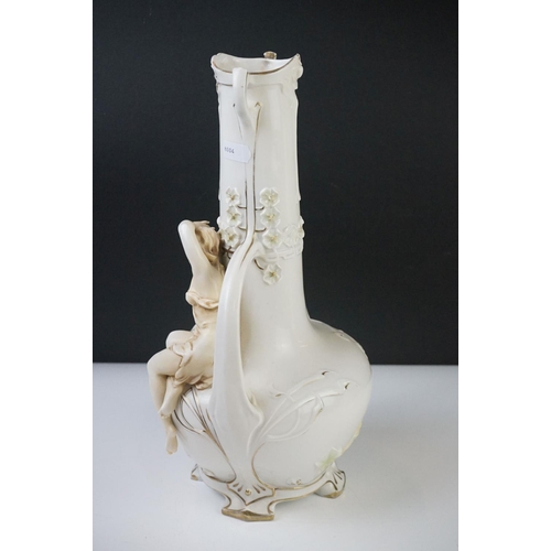 32 - Pair of 19th century Staffordshire Flatback Figures titled ' War ' and ' Peace ' modelled as a Soldi... 