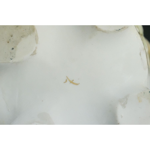 32 - Pair of 19th century Staffordshire Flatback Figures titled ' War ' and ' Peace ' modelled as a Soldi... 