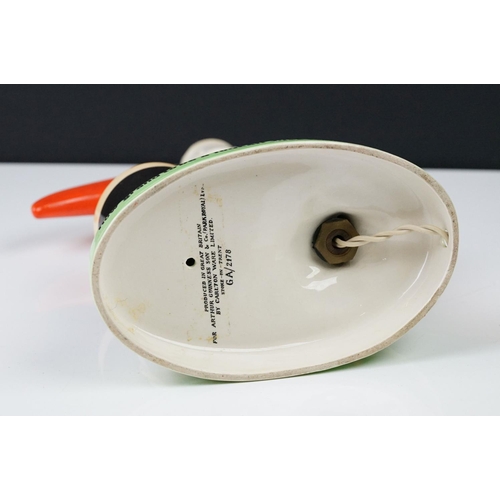 5 - Advertising - Carlton Ware Guinness toucan ceramic table lamp, motto reads 'How Grand To Be a Toucan... 