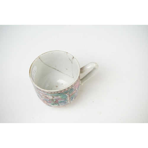 39 - Collection of Chinese Tea Bowls, Cups and Saucers, 18th century onwards, mainly famille rose and blu... 