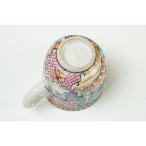 39 - Collection of Chinese Tea Bowls, Cups and Saucers, 18th century onwards, mainly famille rose and blu... 