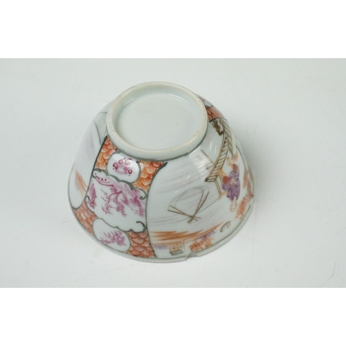 39 - Collection of Chinese Tea Bowls, Cups and Saucers, 18th century onwards, mainly famille rose and blu... 