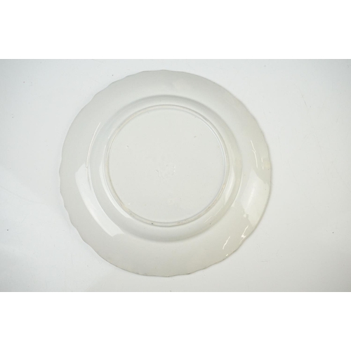 45 - 19th century Mason's Ironstone type Inkwell (chip to scroll handle) 9.5cm high together with a 19th ... 