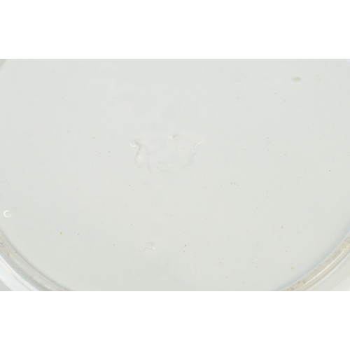 45 - 19th century Mason's Ironstone type Inkwell (chip to scroll handle) 9.5cm high together with a 19th ... 