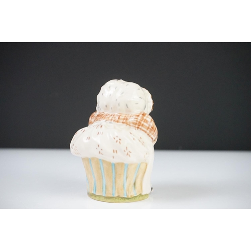 48 - Five Beatrix Potter Figures including Beswick Miss Tiggy-winkle, Miss Moppet, Rebeccah Puiddle-duck ... 