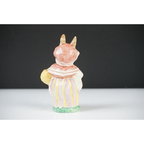48 - Five Beatrix Potter Figures including Beswick Miss Tiggy-winkle, Miss Moppet, Rebeccah Puiddle-duck ... 