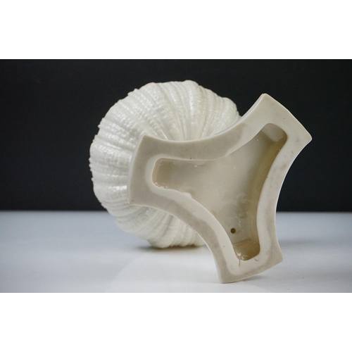 56 - 19th century Davenport Longport Footed Comport decorated with flowers, 23cm high together with Blanc... 