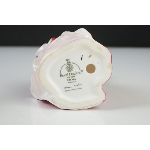 57 - Eleven Royal Doulton Figurines including Christmas Morn HN3212, Emma HN3208, Esmeralda HN2168, Fragr... 