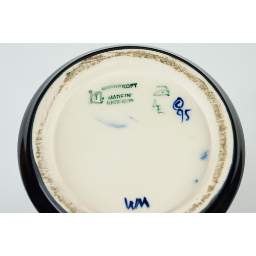 7 - Moorcroft Pottery trumpet shape Vase decorated in the ' Tribute to Charles Rennie Mackintosh ' patte... 