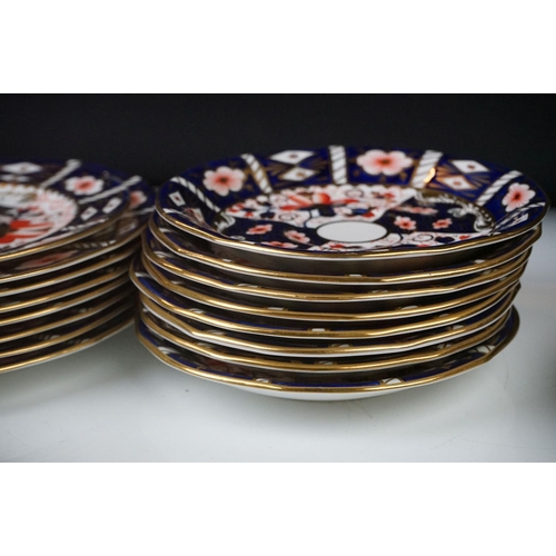 9 - Collection of Royal Crown Derby Imari 2451 pattern Tea ware including Eight Tea Cups and Eight Sauce... 