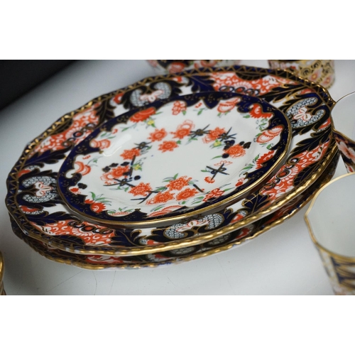 9 - Collection of Royal Crown Derby Imari 2451 pattern Tea ware including Eight Tea Cups and Eight Sauce... 