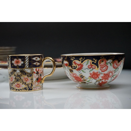 9 - Collection of Royal Crown Derby Imari 2451 pattern Tea ware including Eight Tea Cups and Eight Sauce... 