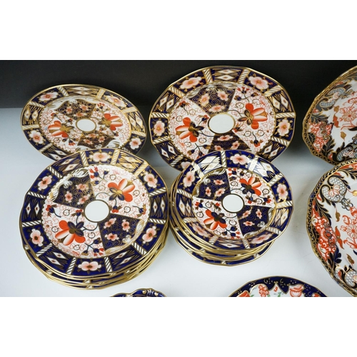 9 - Collection of Royal Crown Derby Imari 2451 pattern Tea ware including Eight Tea Cups and Eight Sauce... 