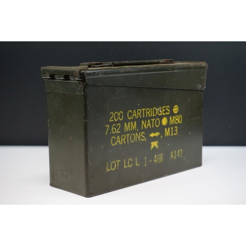 74 - A British Military (NATO) 7.62mm 200 Cartridge Ammunition Box.