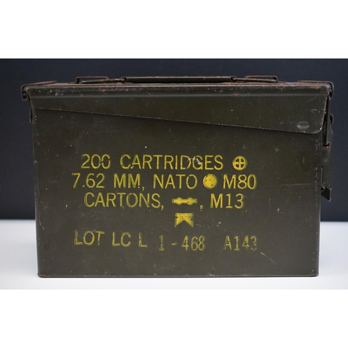 74 - A British Military (NATO) 7.62mm 200 Cartridge Ammunition Box.