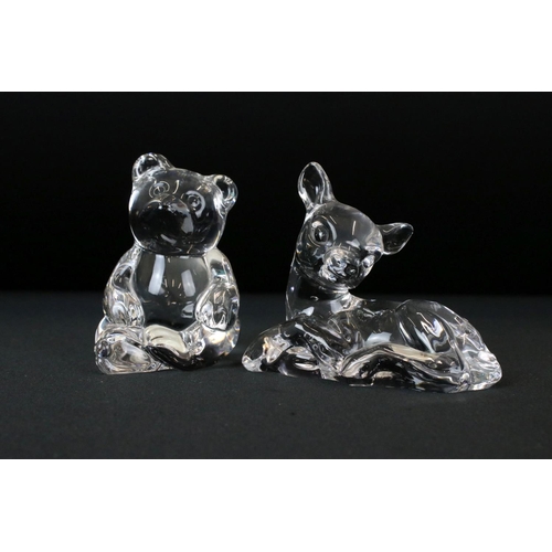 118 - Collection of 20th Century glassware, 21 pieces, to include 9 x Princes House animal ornaments, a Ro... 