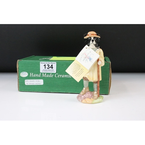 134 - Three Boxed Beswick ' English Country Folk ' figures to include Shephard Sheepdog (ECF 5), Mrs Rabbi... 