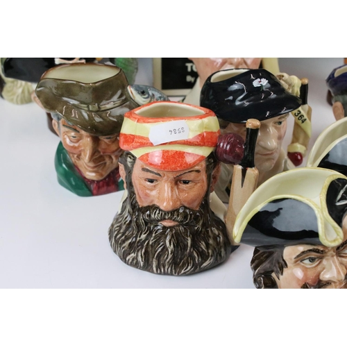 135 - Nine Royal Doulton Character Jugs to include W.G. Grace (D 6845), Viking (D 6502), The Poacher (D 64... 