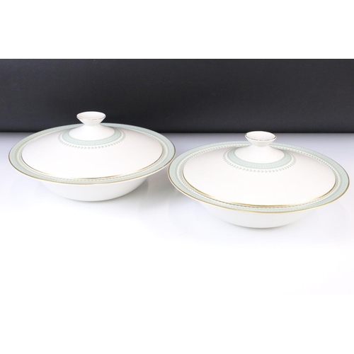 137 - Royal Doulton ' Berkshire ' pattern dinnerware to include 2 lidded serving dishes, oval serving plat... 