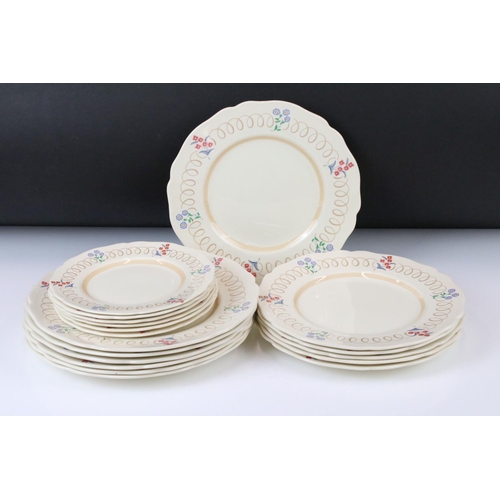 141 - Royal Doulton ' Cotswold ' pattern dinner set (pattern no. 5982) to include 2 lidded tureens, 3 serv... 