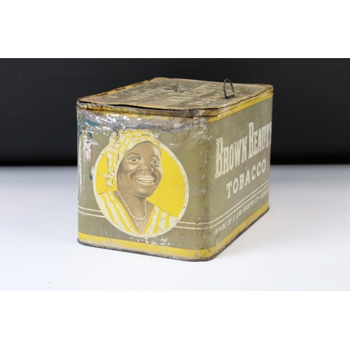 194A - Advertising - Eartly to Mid 20th century ' Anstie's Brown Beauty Tobacco ' Tin made by E & W Anstie ... 