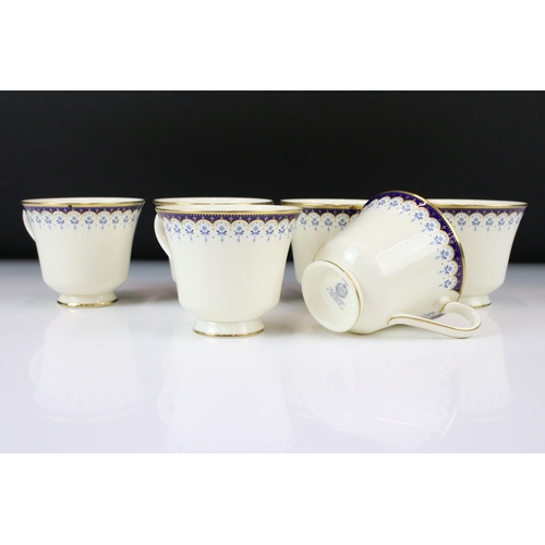 145 - Minton ' Consort ' pattern tea & dinner ware to include 6 teacups, 5 saucers, 6 tea plates, 6 side p... 