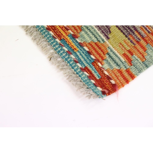 595 - Hand Knotted Woolen Chobi Kilim, 49cm x 50cm