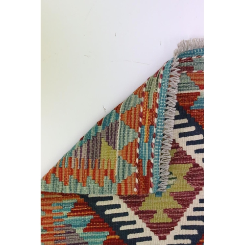 595 - Hand Knotted Woolen Chobi Kilim, 49cm x 50cm